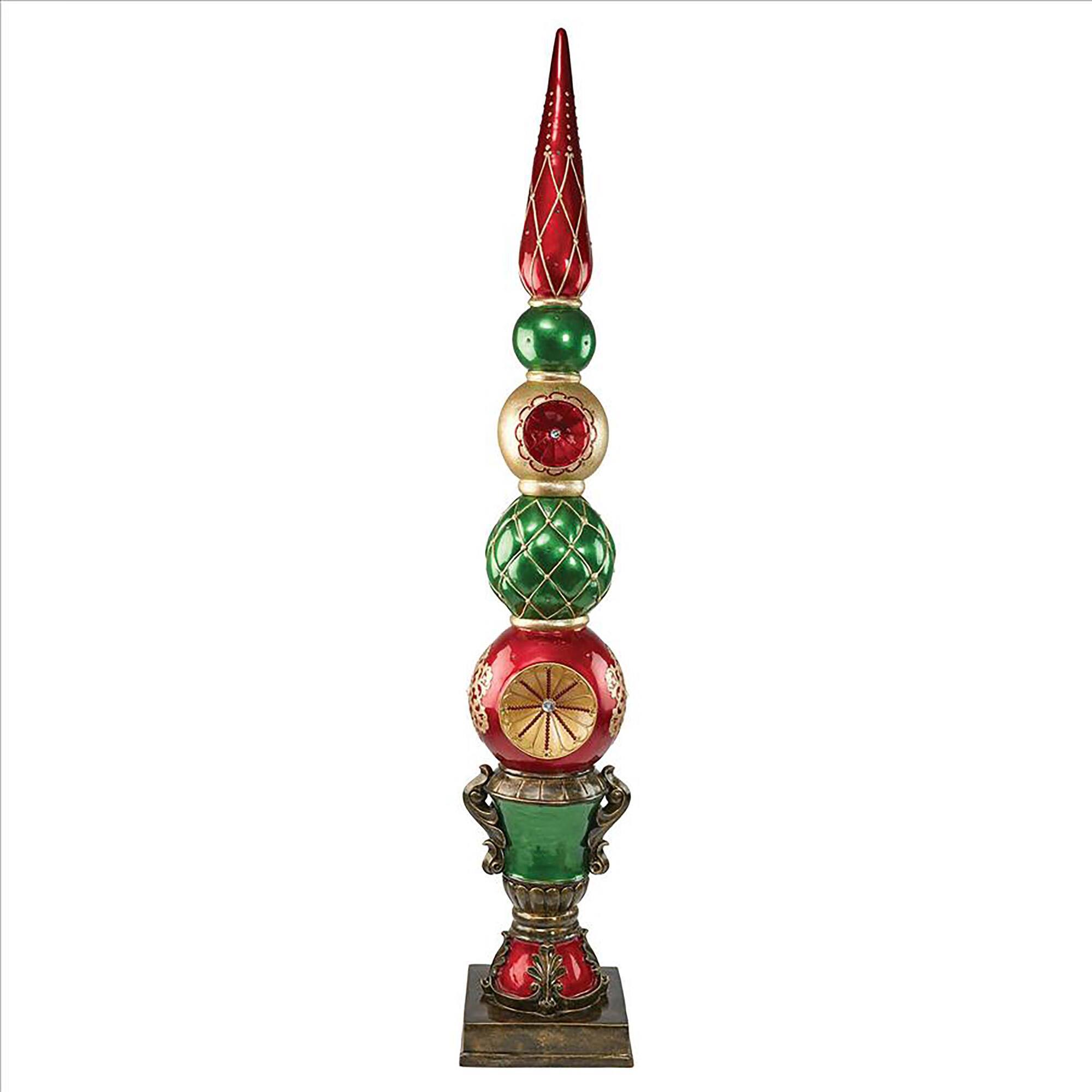 Design Toscano - Ornament Topiary Illuminated Holiday Statue OI_E14LVTCF