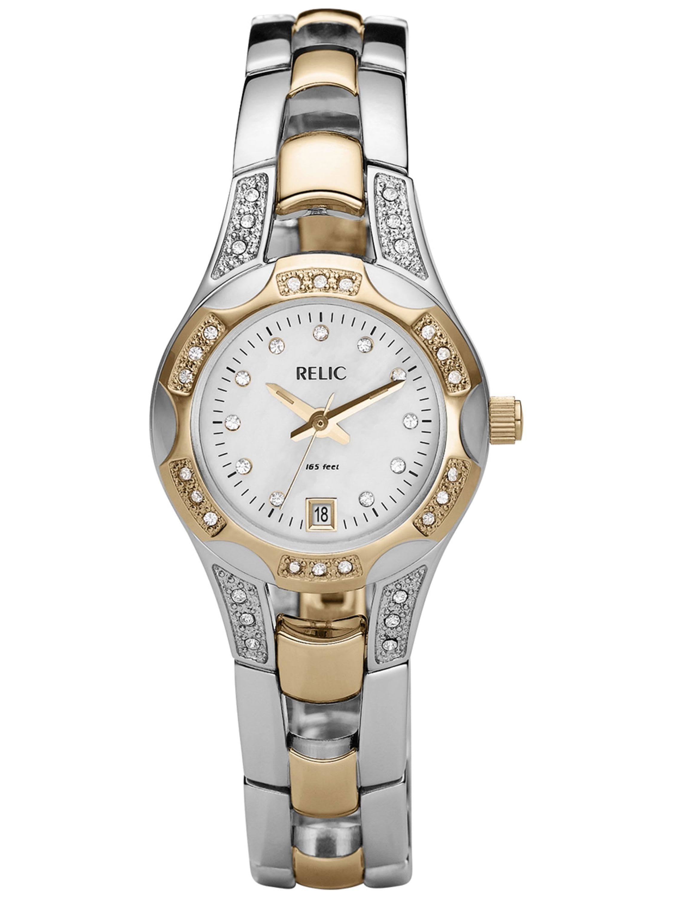 Relic By Fossil Women's Crystal Two Tone Watch - Small JB_NTXB2NAB Relic By Fossil Women's Crystal Two Tone Watch - Small JB_NTXB2NAB