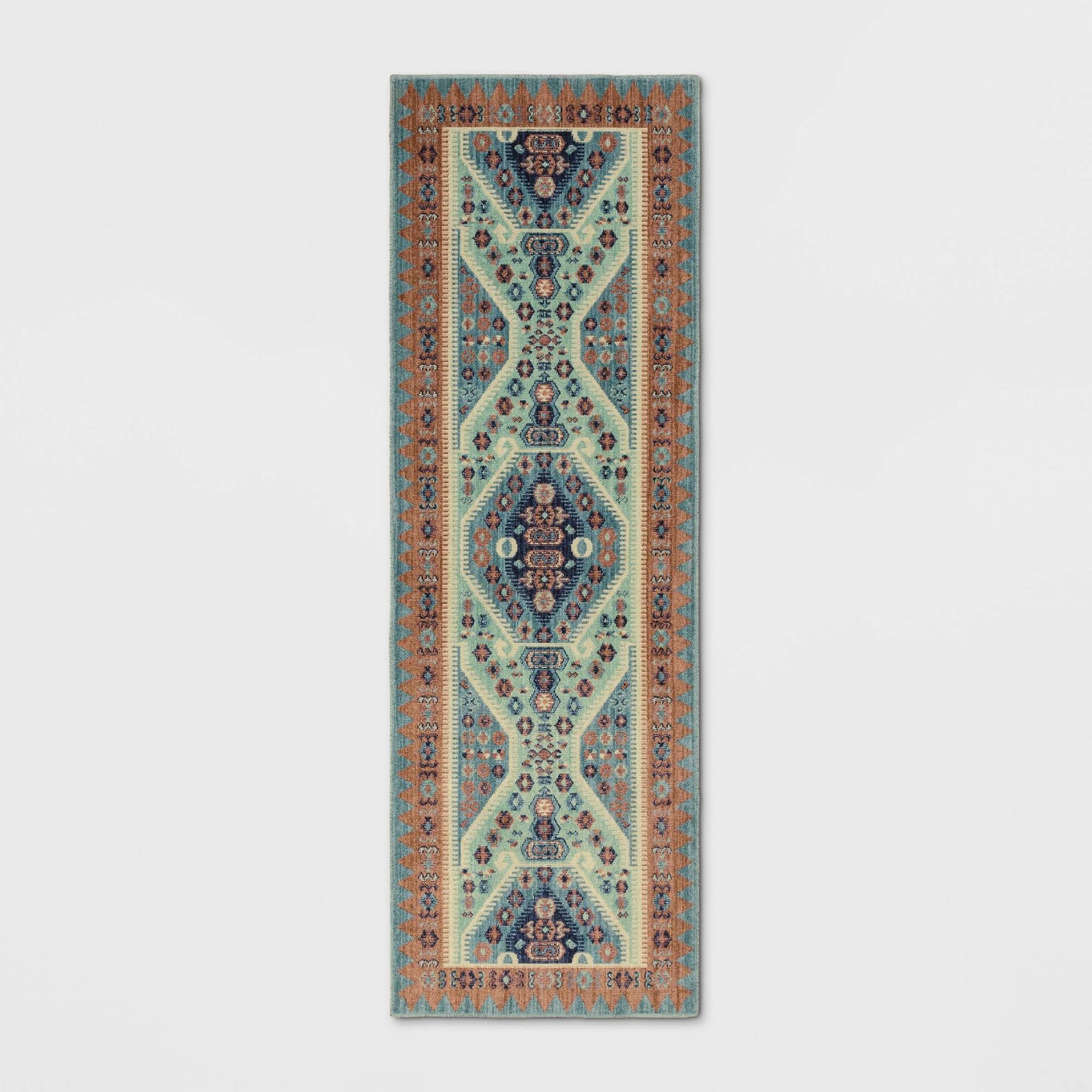 2'3X7' Buttercup Diamond Vintage Persian Woven Runner Rug Blue - Opalhouse 45_6LSJKL38 2'3X7' Buttercup Diamond Vintage Persian Woven Runner Rug Blue - Opalhouse 45_6LSJKL38