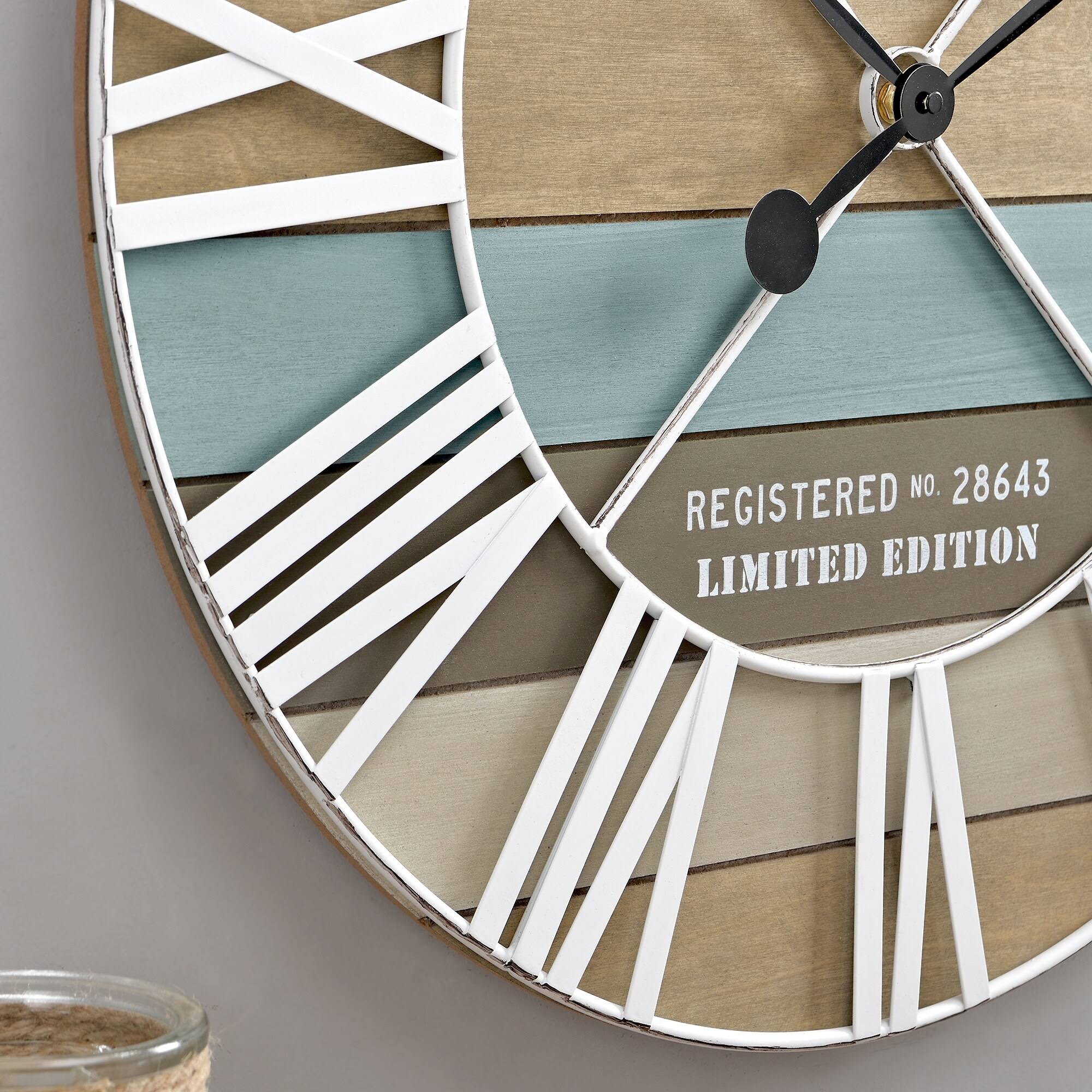 Firstime & Co. Maritime Planks Wall Clock, Multicolor 1Y_KJLEHQUG