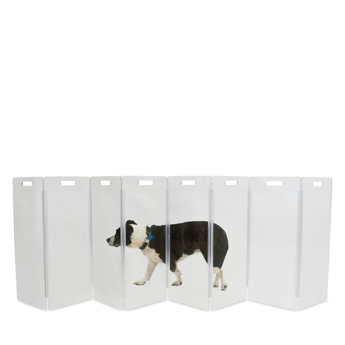 Hiddin Clear Freestanding 8 Panel Pet Gate DI_YHVPGVSZ