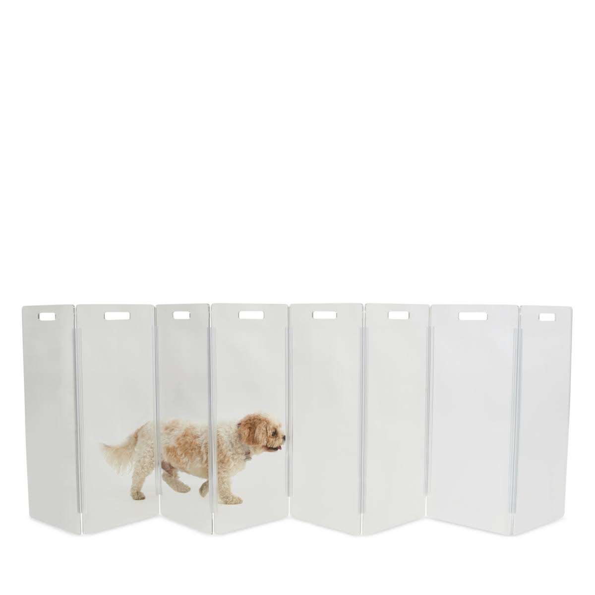 Hiddin Clear Freestanding 8 Panel Pet Gate DI_YHVPGVSZ