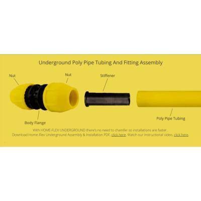 Home-Flex 1-1/4 In. Ips Poly Dr 11 To 1-1/4 In. Mip Underground Meter Riser Bent I7_7WHWFHYP