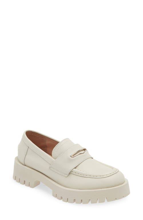 Steve Madden Lawrence Leather Lug Sole Platform Loafers - 8m W8_ILAPCM43