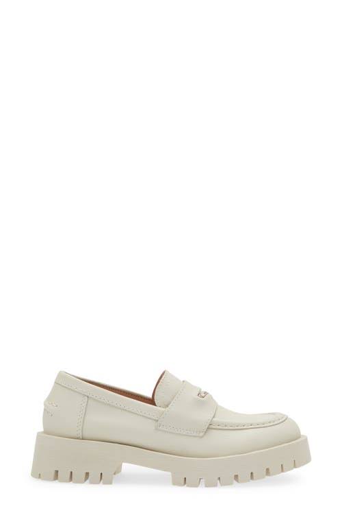 Steve Madden Lawrence Leather Lug Sole Platform Loafers - 8m W8_ILAPCM43