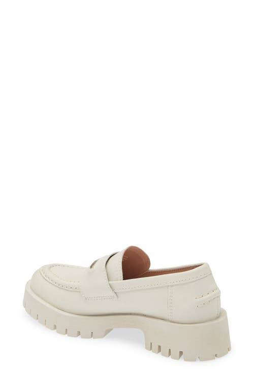 Steve Madden Lawrence Leather Lug Sole Platform Loafers - 8m W8_ILAPCM43