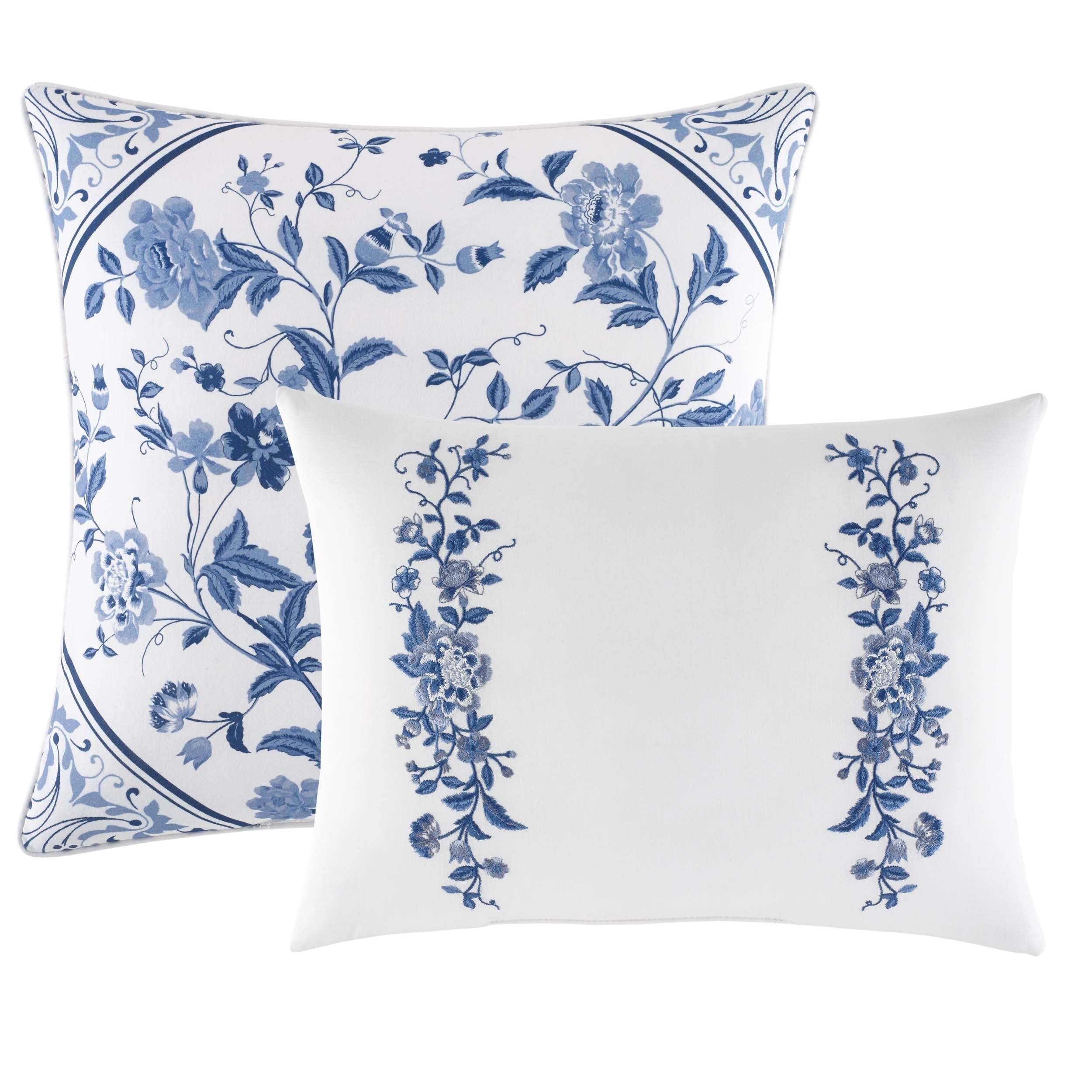 Laura Ashley Elise Bonus Comforter Set Full/Queen Blue LE_BVG3SG6F
