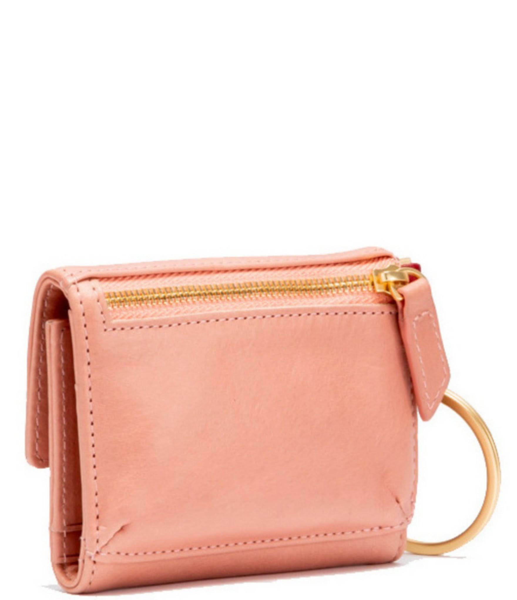 Hammitt Royce Pink Leather Keychain Wallet - Pink Sands/Brush Gold R5_1TJLUDS7