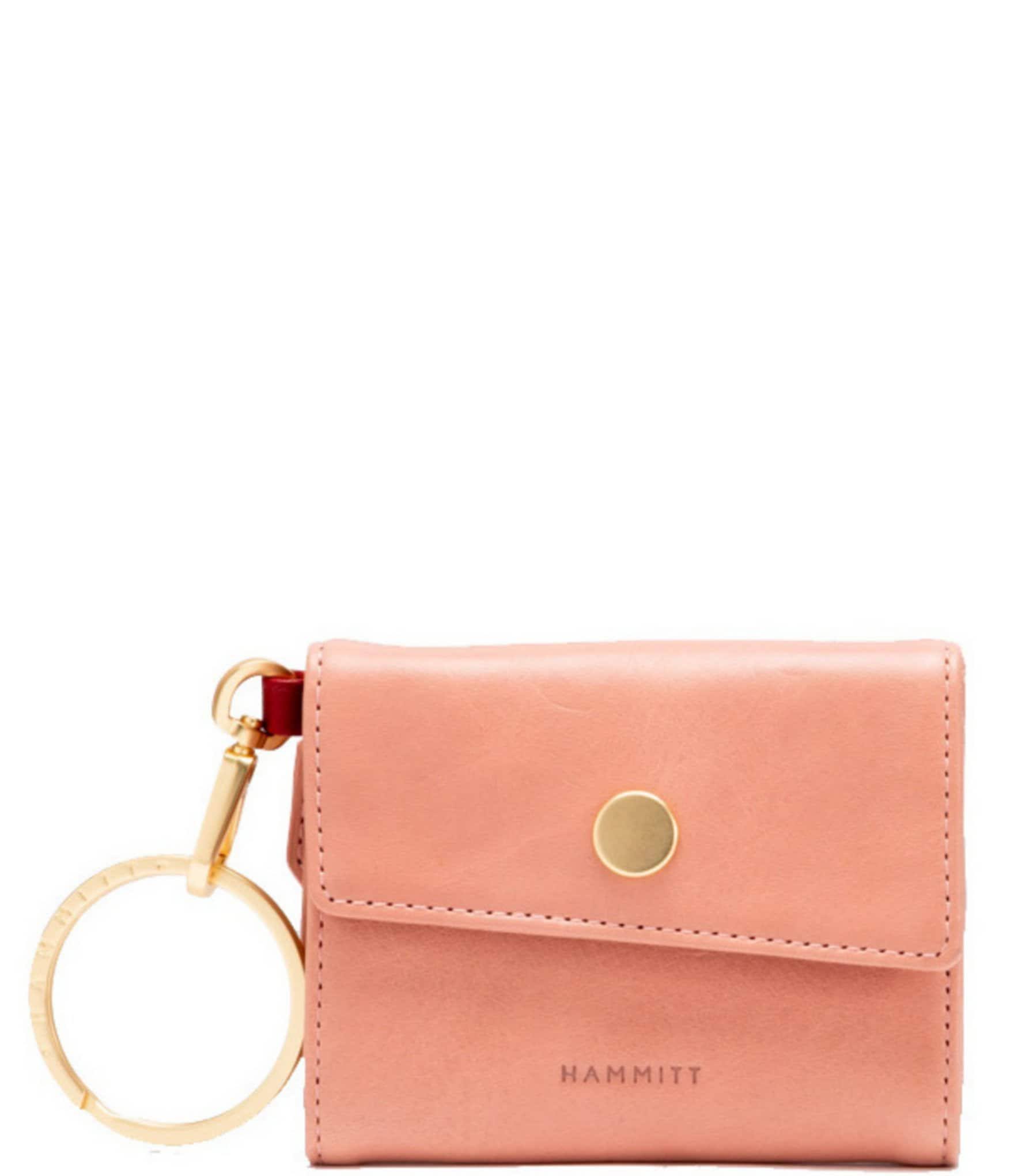 Hammitt Royce Pink Leather Keychain Wallet - Pink Sands/Brush Gold R5_1TJLUDS7