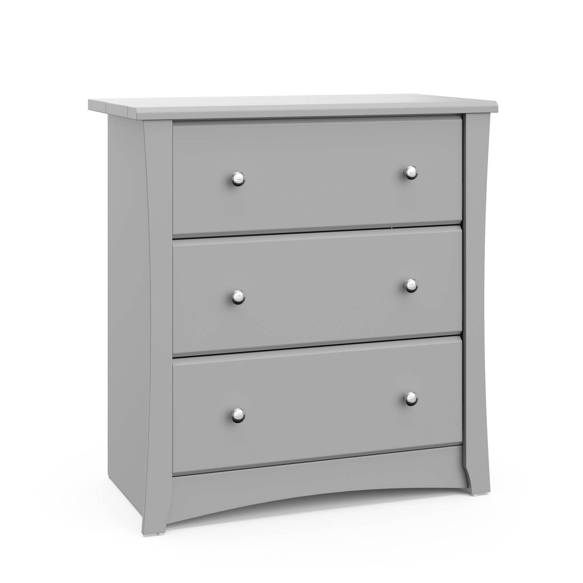 Storkcraft Crescent 3 Drawer Chest - Pebble Gray XC_GFUPOUSG