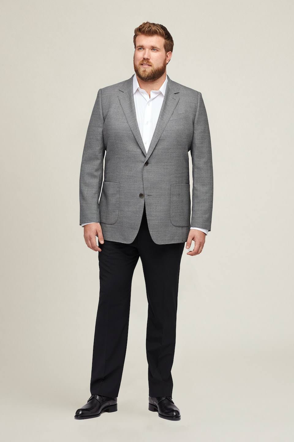 Bonobos Unconstructed Italian Wool Blazer Extended Sizes - Gray EJ_CN3NX0WS