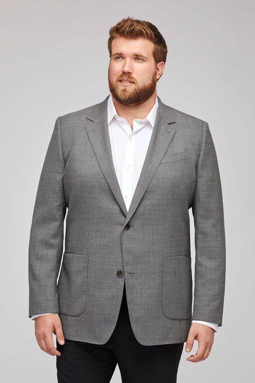 Bonobos Unconstructed Italian Wool Blazer Extended Sizes - Gray EJ_CN3NX0WS
