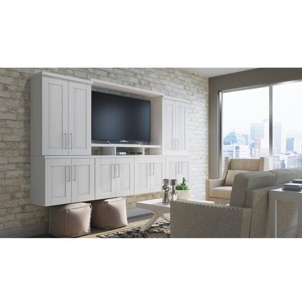 Hampton Bay Shaker Assembled 27x36x12 In. Wall Kitchen Cabinet In Satin White KI_JUGGEO7S