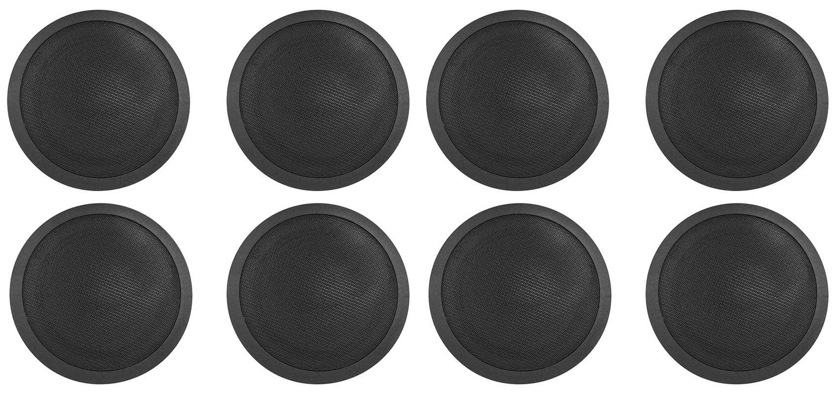 (8) Rockville Ccl5t Black 70v 5 Commercial Ceiling Speakers 4 Restaurant/Office 04_W98B70UN