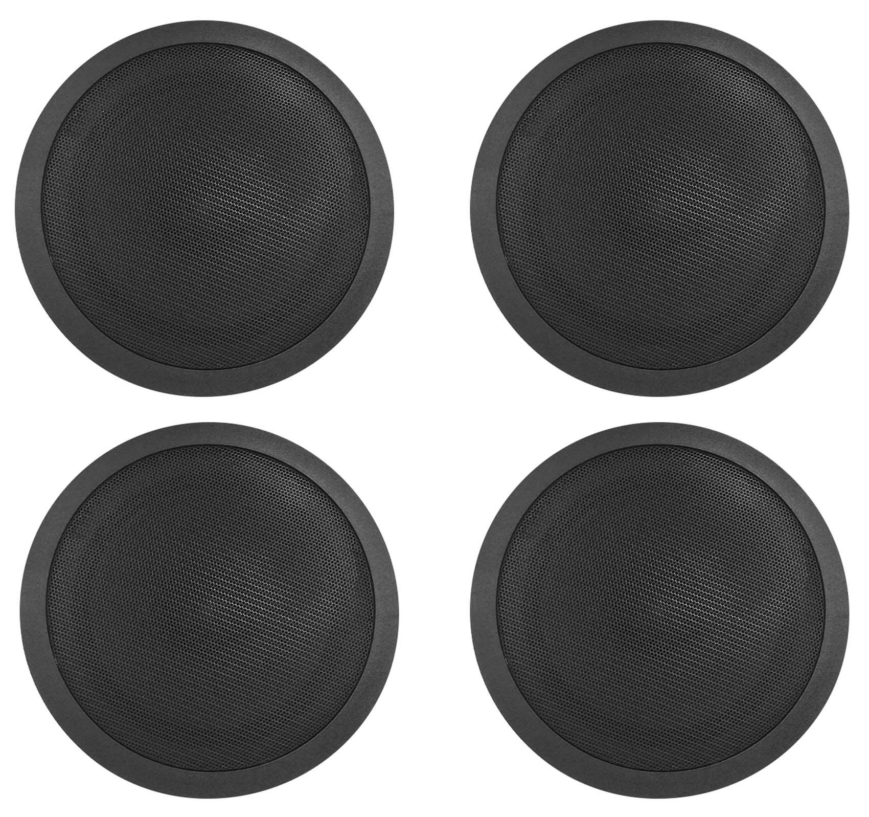 (8) Rockville Ccl5t Black 70v 5 Commercial Ceiling Speakers 4 Restaurant/Office 04_W98B70UN