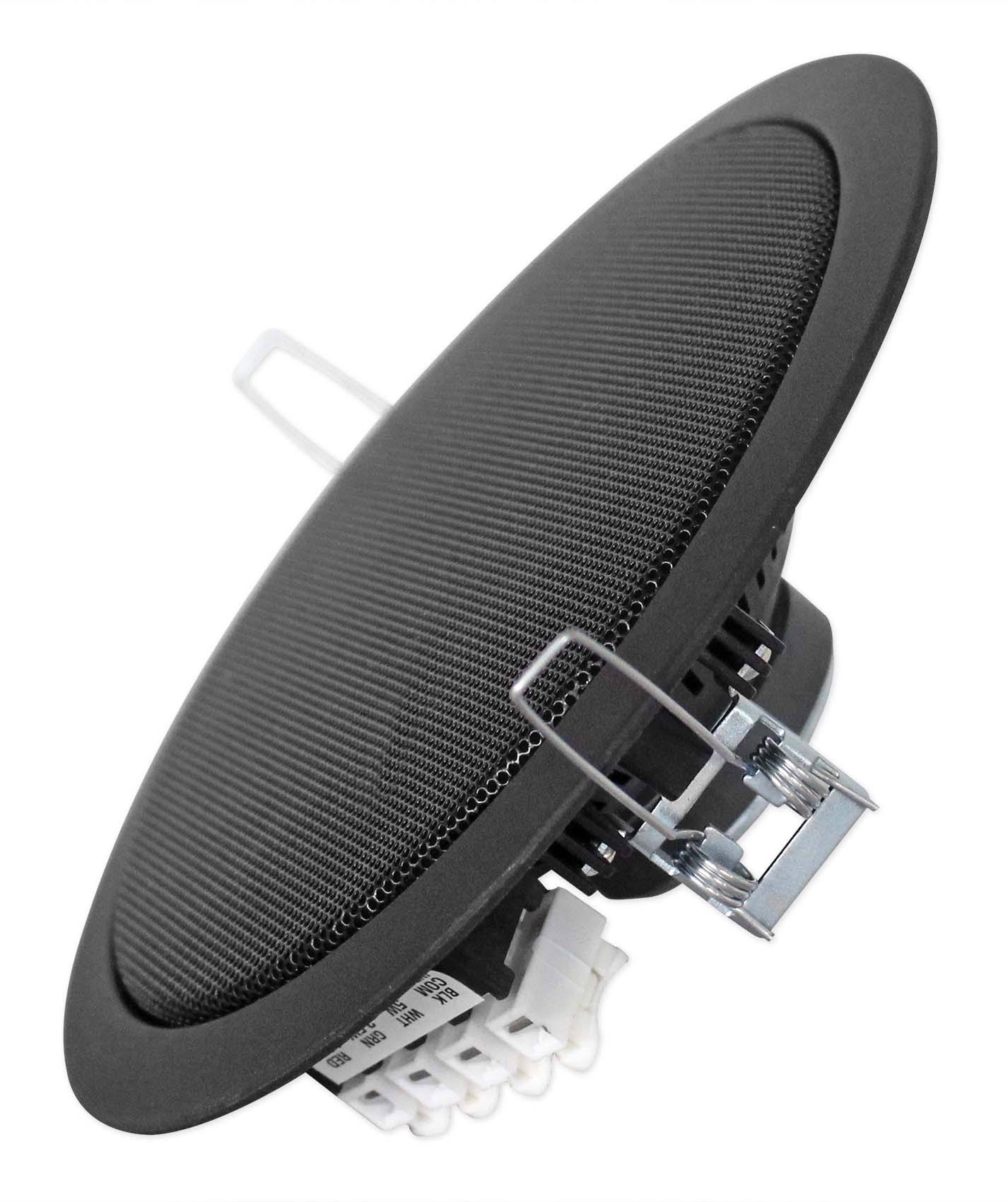 (8) Rockville Ccl5t Black 70v 5 Commercial Ceiling Speakers 4 Restaurant/Office 04_W98B70UN