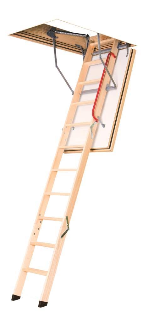 Fakro 8.10 Ft. Fire Resistant Wooden Attic Ladder - 66829 GI_LHEBBIVX
