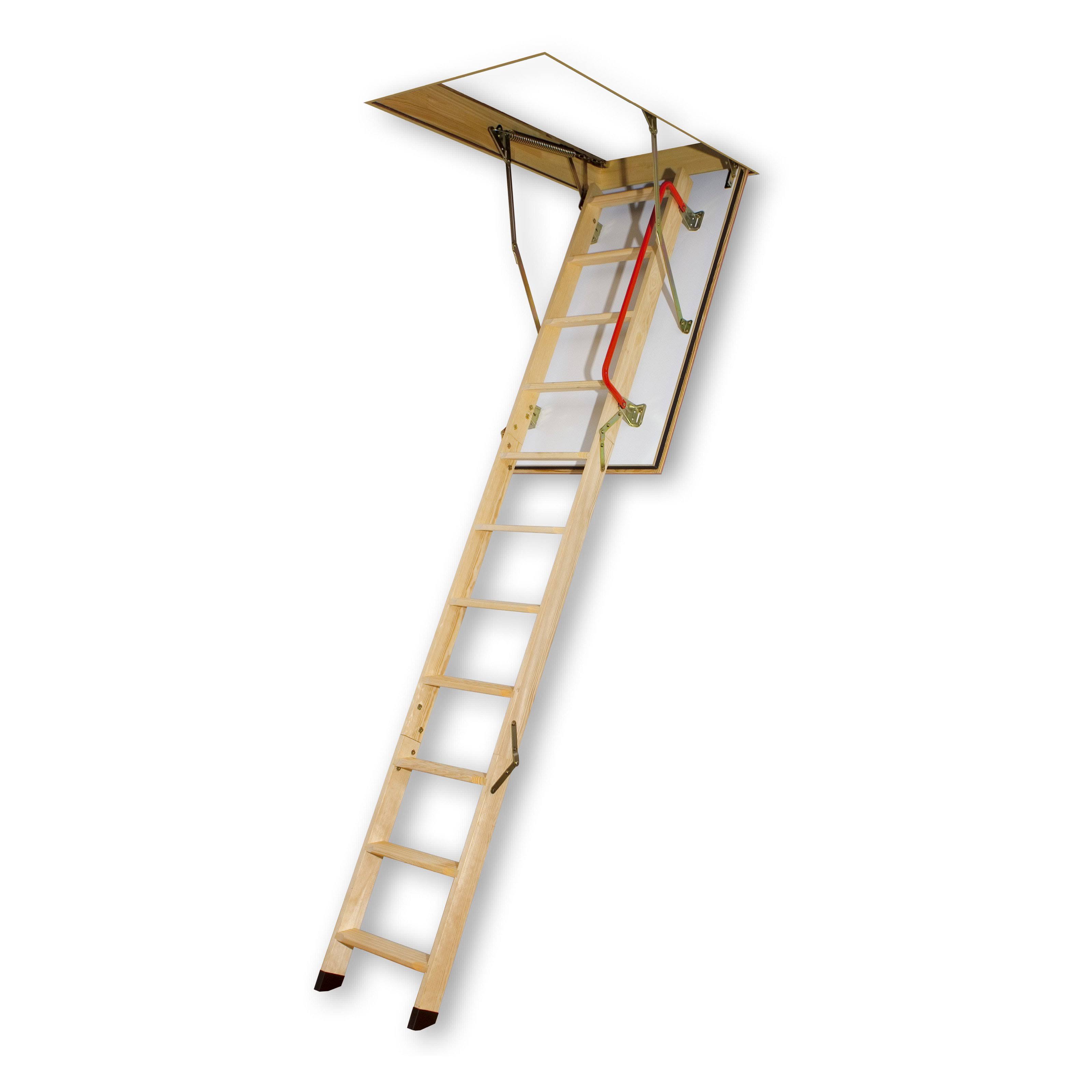 Fakro 8.10 Ft. Fire Resistant Wooden Attic Ladder - 66829 GI_LHEBBIVX