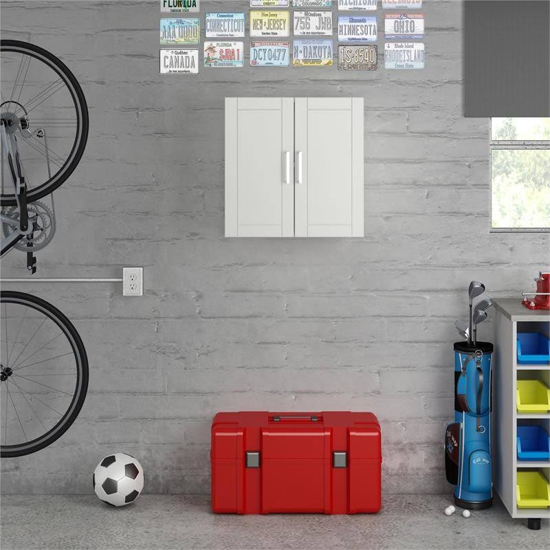 Ameriwood Home Systembuild Callahan 24 Wall Cabinet In White LC_08CSNQKH Ameriwood Home Systembuild Callahan 24 Wall Cabinet In White LC_08CSNQKH