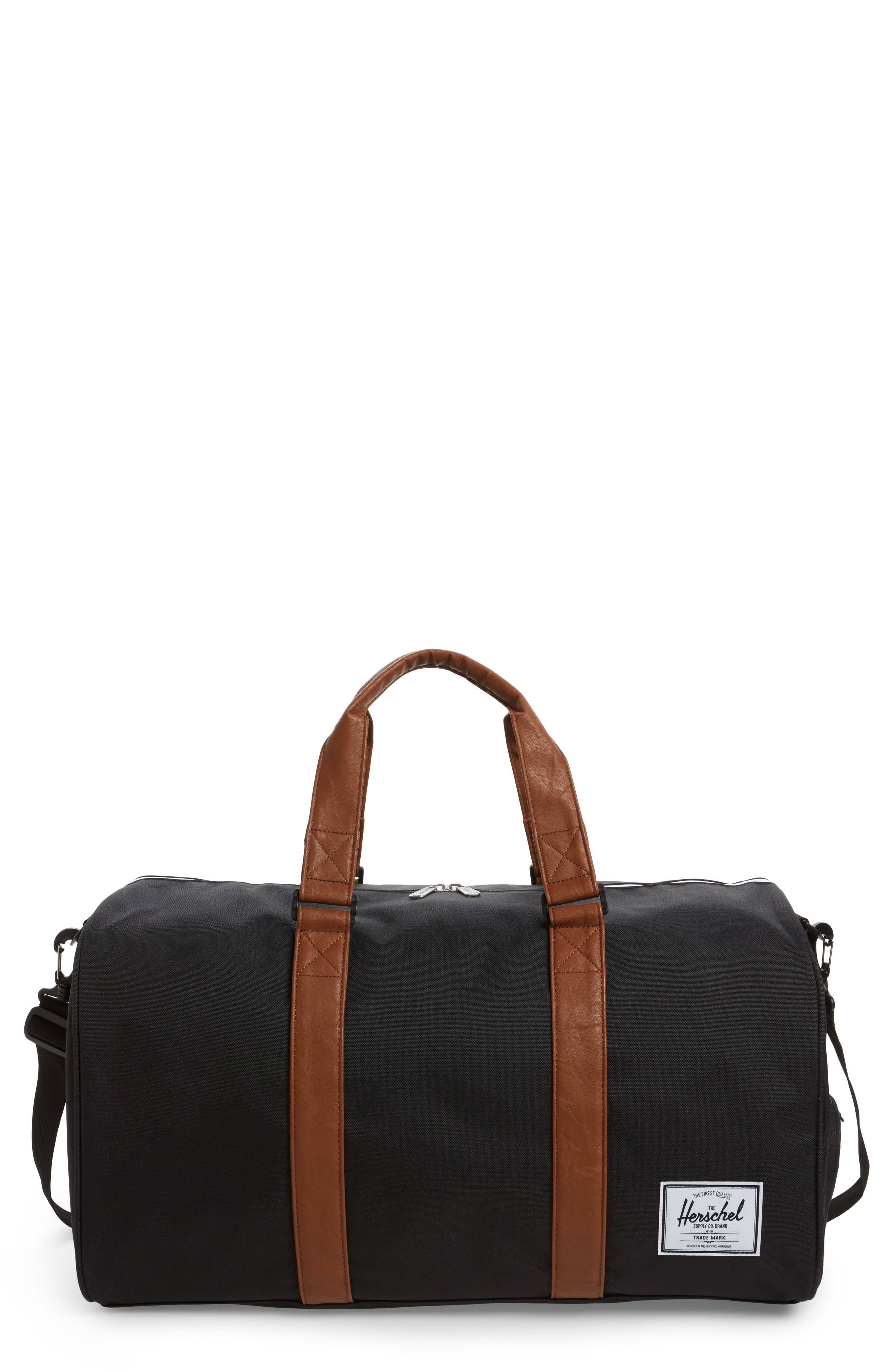 Herschel Novel Duffle Bag, Black/Tan, Os HX_STBVZT8K