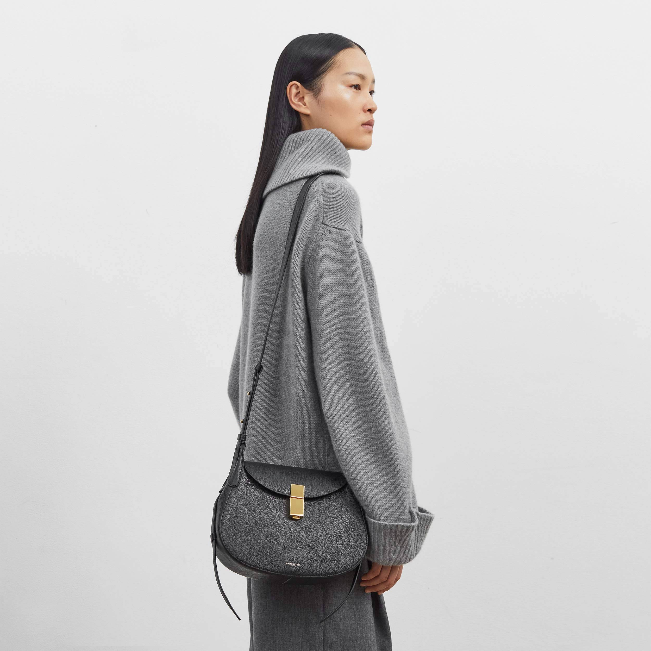 Demellier Women's Lausanne Leather Saddle Bag - Black One-Size S6_RNHLTOYQ Demellier Women's Lausanne Leather Saddle Bag - Black One-Size S6_RNHLTOYQ