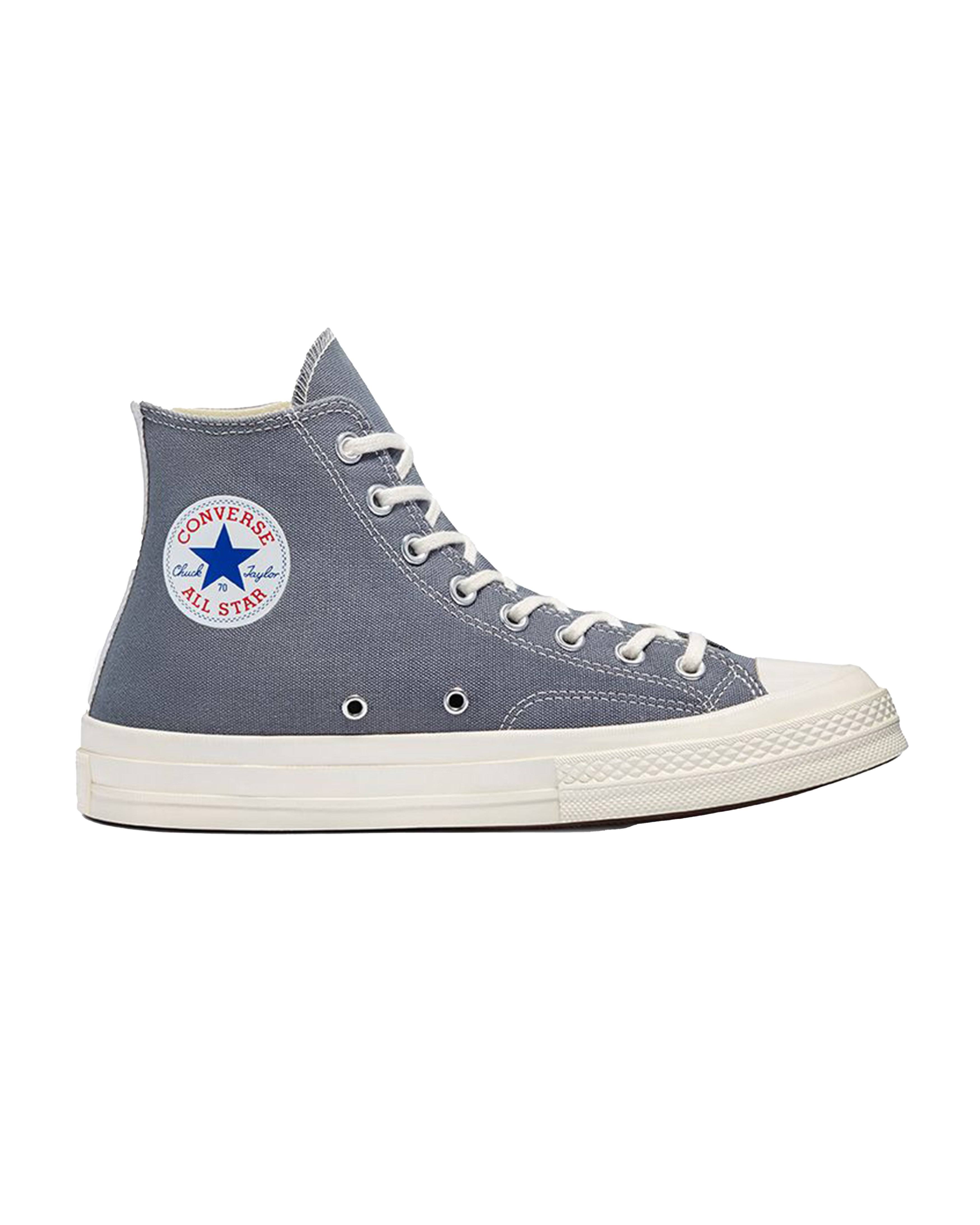 Comme Des Gar ons Play Grey Converse Edition Half Heart Chuck 70 High Sneakers WA_ZIU9NWHT Comme Des Gar ons Play Grey Converse Edition Half Heart Chuck 70 High Sneakers WA_ZIU9NWHT
