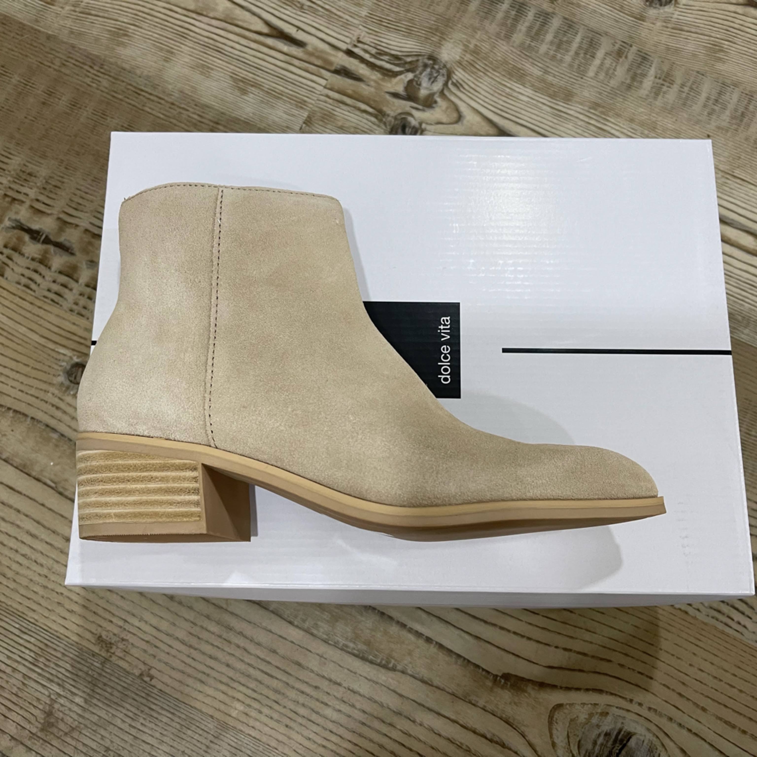 Dolce Vita Avie Bootie | Women's | Beige | Size 6 | Boots | Block | Bootie | Cowboy & Western TI_WIMHC8CJ