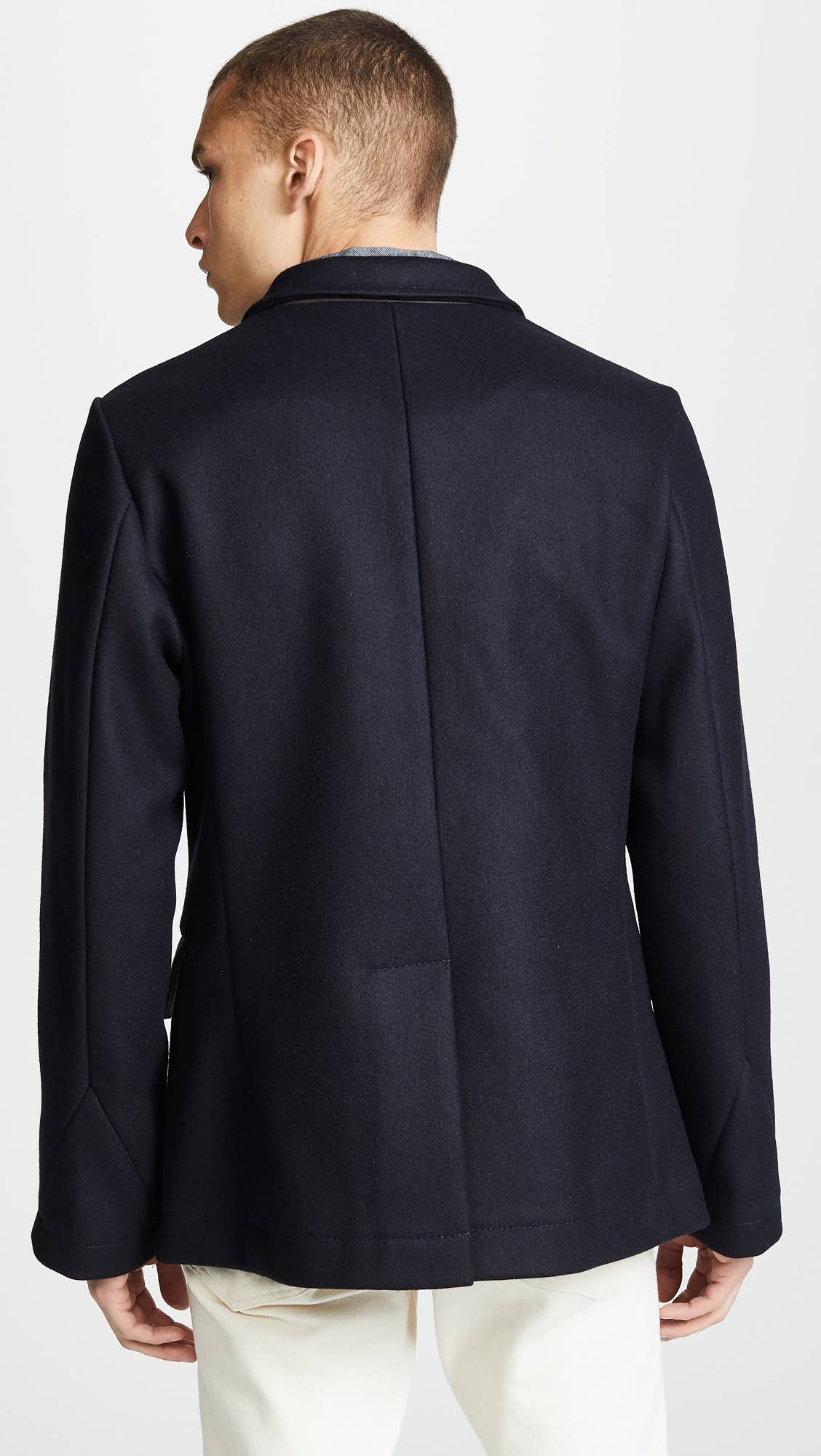Billy Reid Bond Peacoat, Navy V9_MOMBLITG