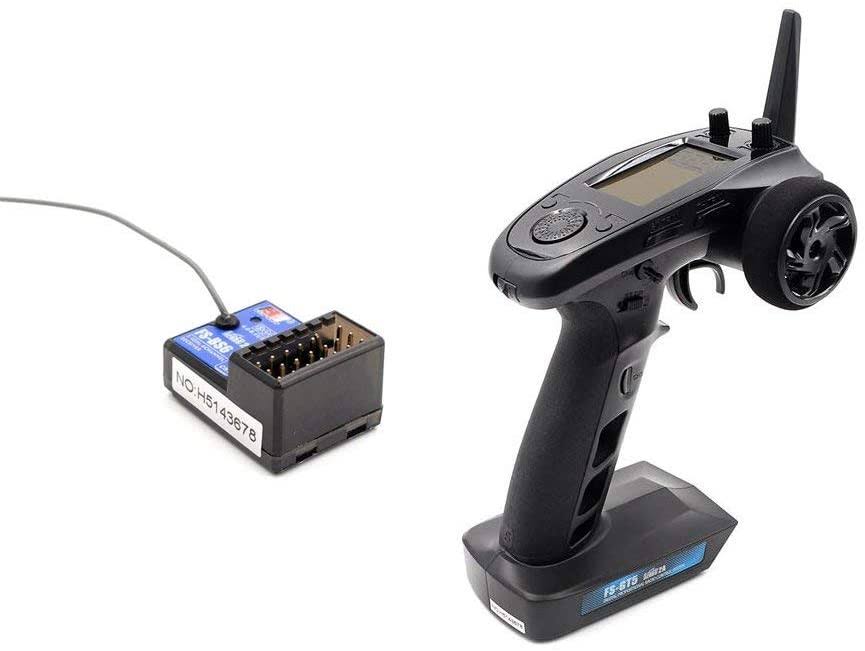 Flysky Fs-Gt5 6ch Afhds Rc Transmitter With Fs-Bs6 Receiver For Rc Car Boat R6_7IURU7GY