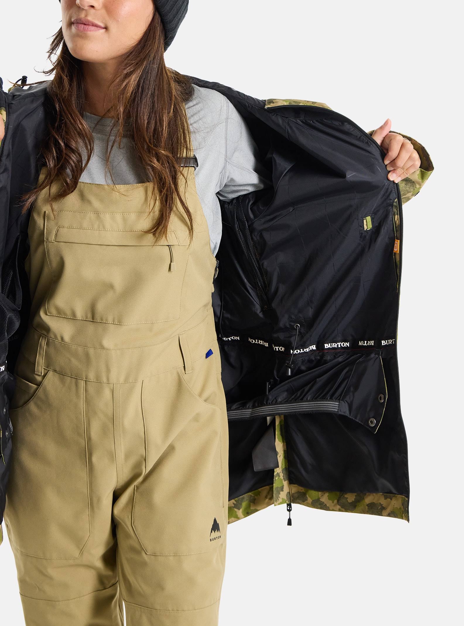 Burton Lalik Jacket Women's- Stout White Spatter/ True Black RU_ELTKMNYE Burton Lalik Jacket Women's- Stout White Spatter/ True Black RU_ELTKMNYE