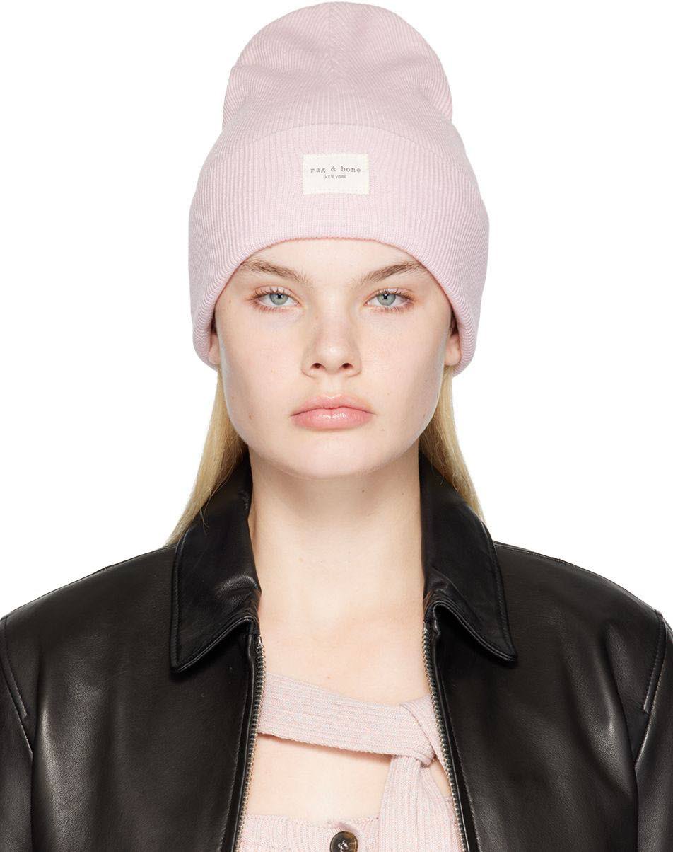 Rag & Bone Women's Addison Wool Beanie | Light Pink H5_UUAYVNMZ