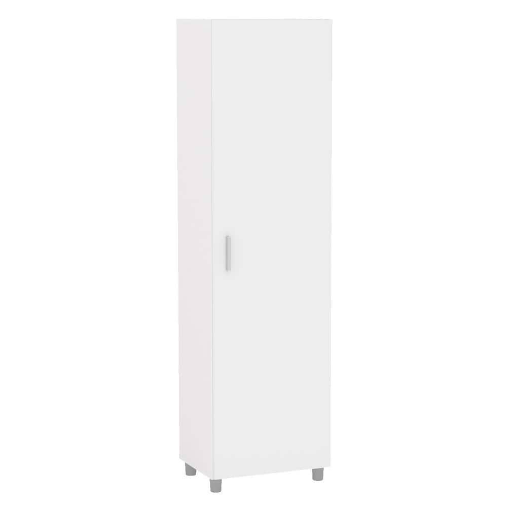 Beverly White Melamine Laminate Storage Cabinet With 4-Shelves 0Y_6KVFHS7J