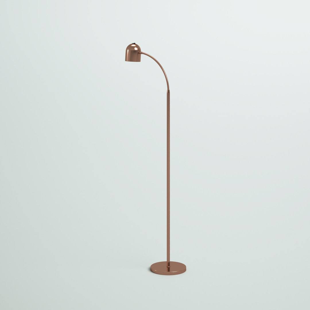 Beacsfield 51 Reading Floor Lamp Ebern Designs Base Finish: Gold 7K_ZNIZ4S8L