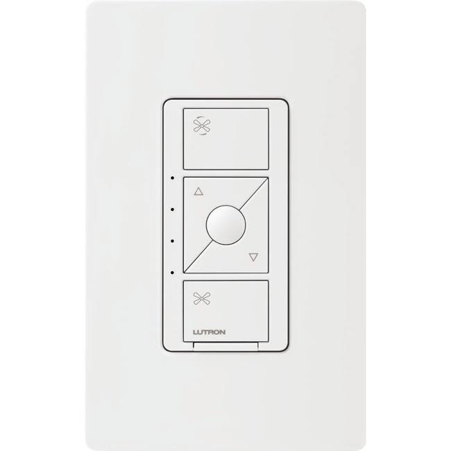 Lutron Pd-Fsqn-Wh Caseta Wireless Smart Fan Speed Control White VM_V2J3SIRX Lutron Pd-Fsqn-Wh Caseta Wireless Smart Fan Speed Control White VM_V2J3SIRX