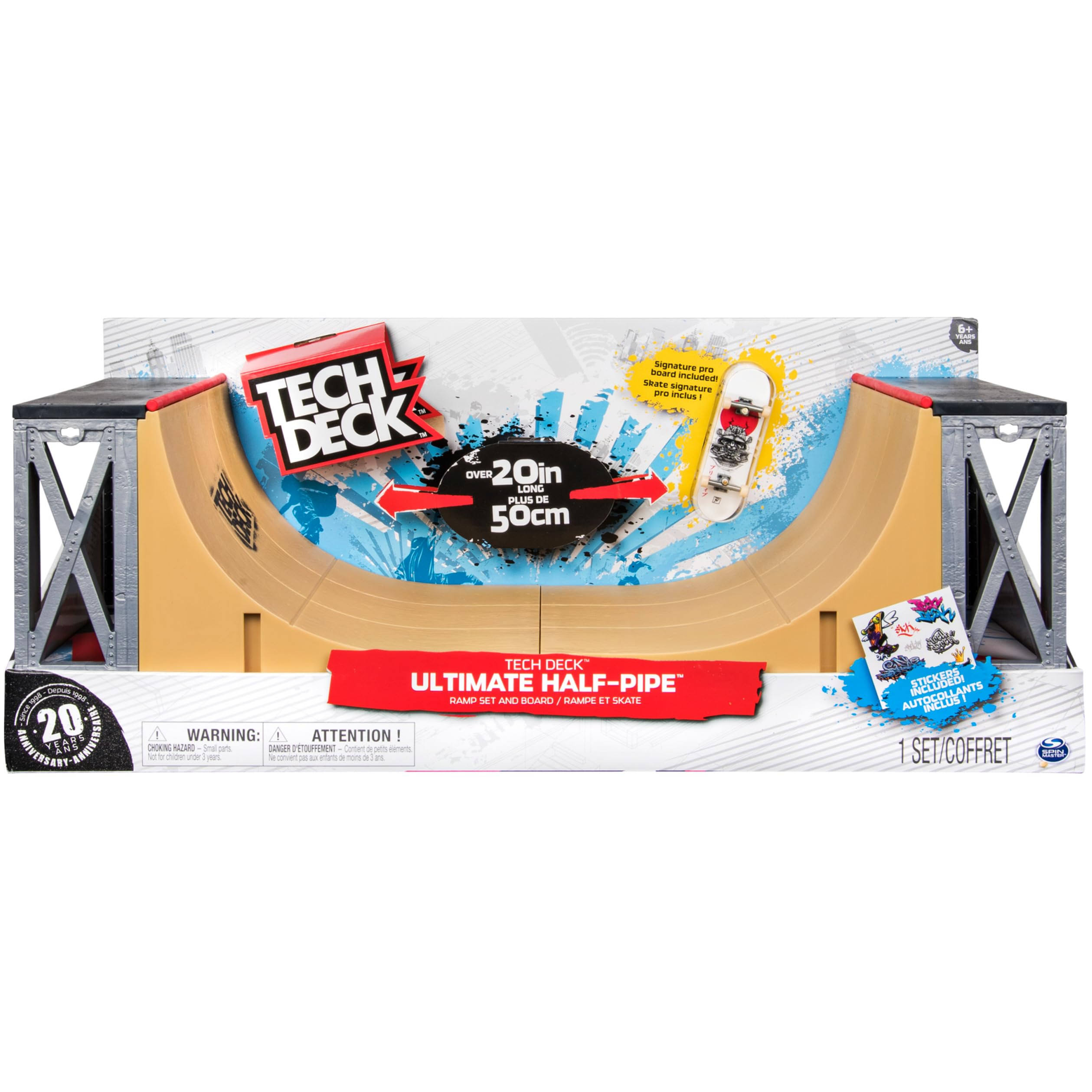 Tech Deck - Ultimate Half-Pipe Ramp And Exclusive Primitive Pro Model Finger Board SD_SPIBCYKD Tech Deck - Ultimate Half-Pipe Ramp And Exclusive Primitive Pro Model Finger Board SD_SPIBCYKD
