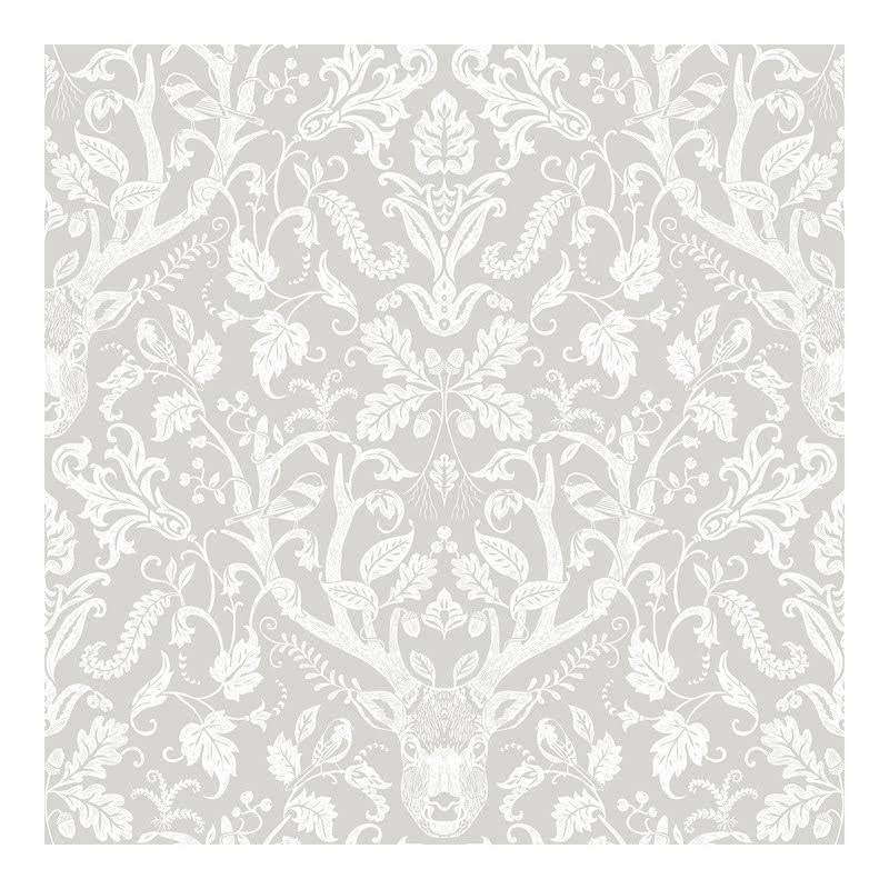 Chesapeake 3118-12701 Kiwassa Taupe Antler Damask Wallpaper IR_1BSXMJB6
