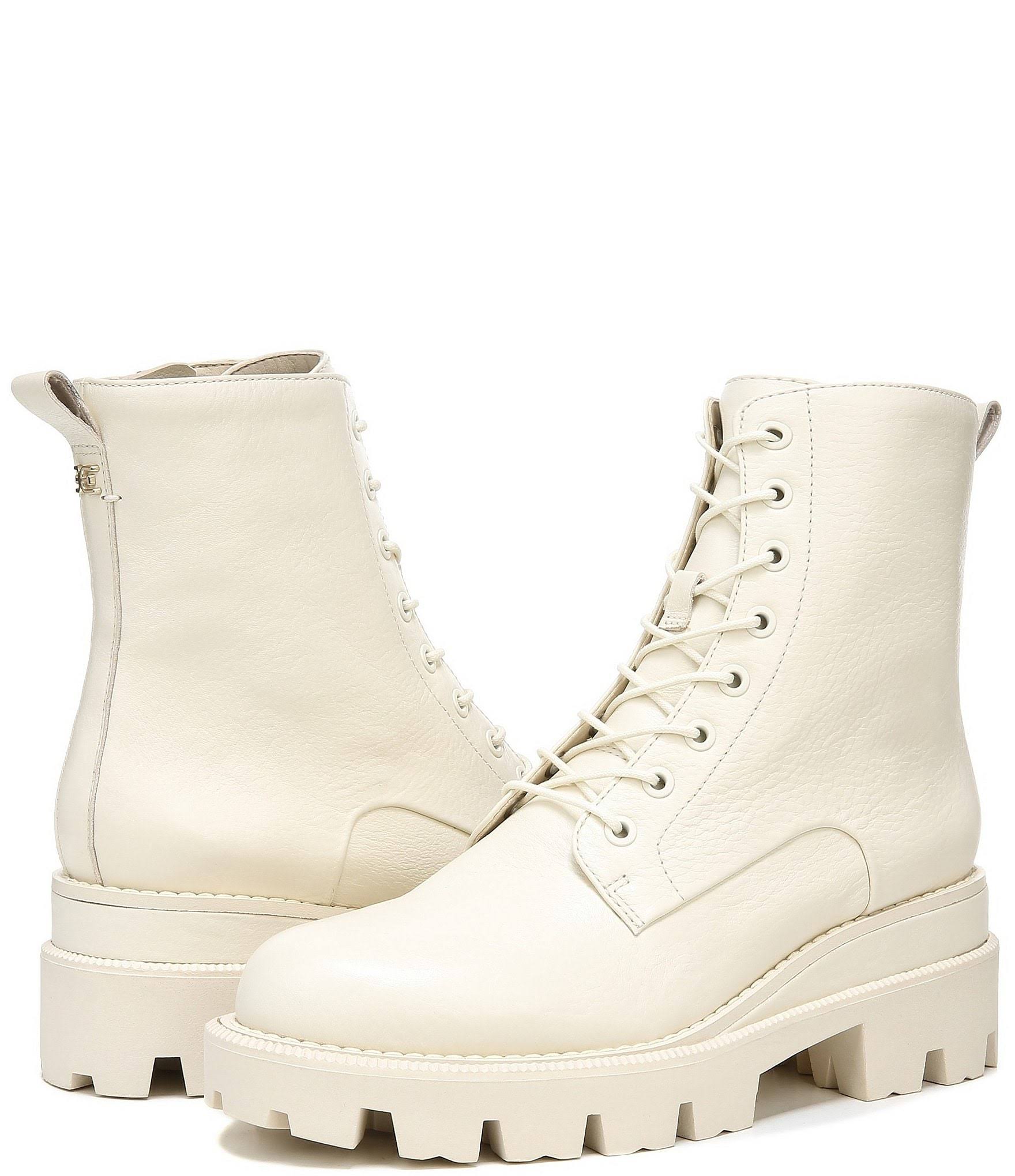 Sam Edelman Womens Garret Combat Boot 8.5 Modern Ivory, Women's UC_IJI575D2