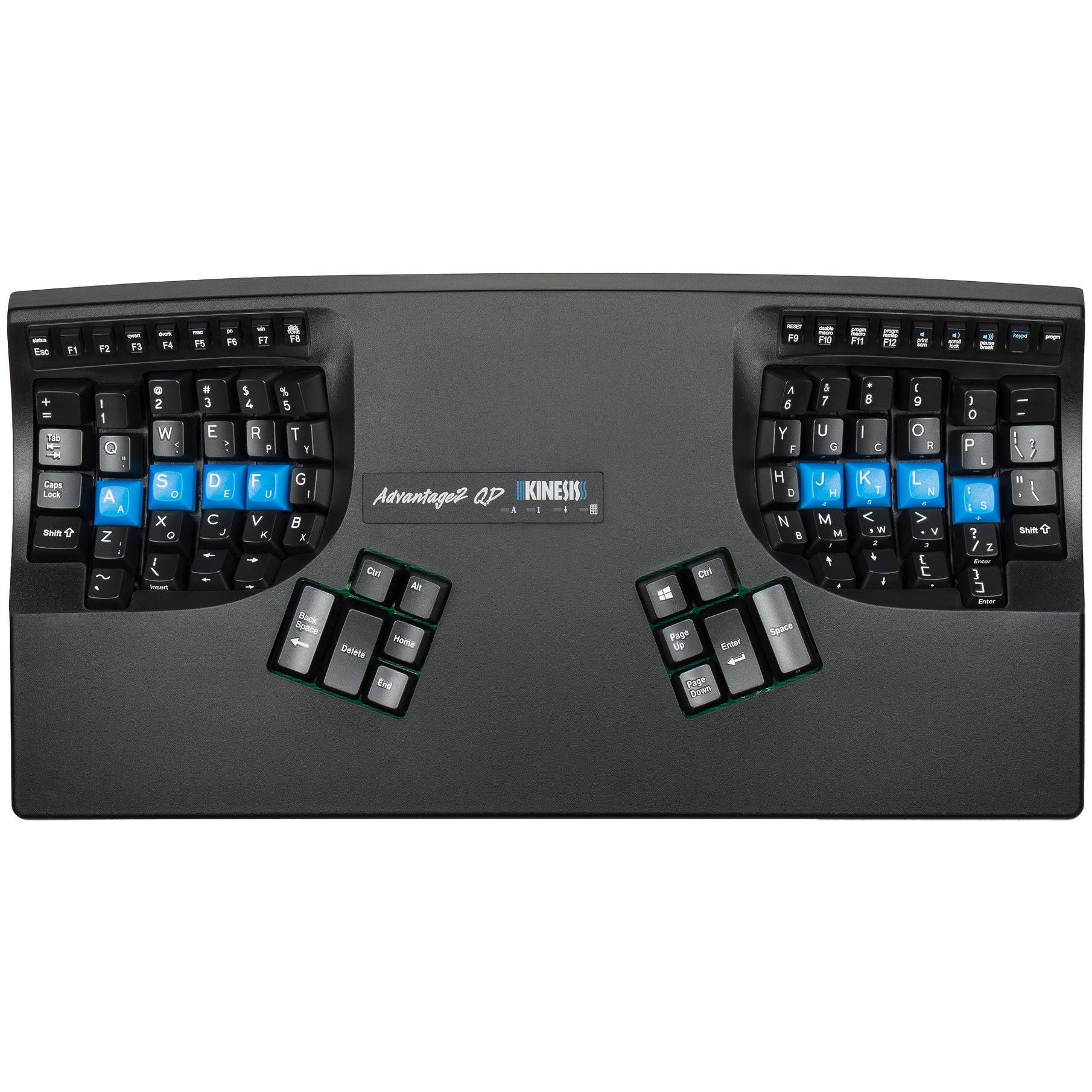 Kinesis Advantage2 Qd Keyboard For Dvorak Typists (Kb600qd), Size: Medium, Black OF_HL4KBAFN Kinesis Advantage2 Qd Keyboard For Dvorak Typists (Kb600qd), Size: Medium, Black OF_HL4KBAFN