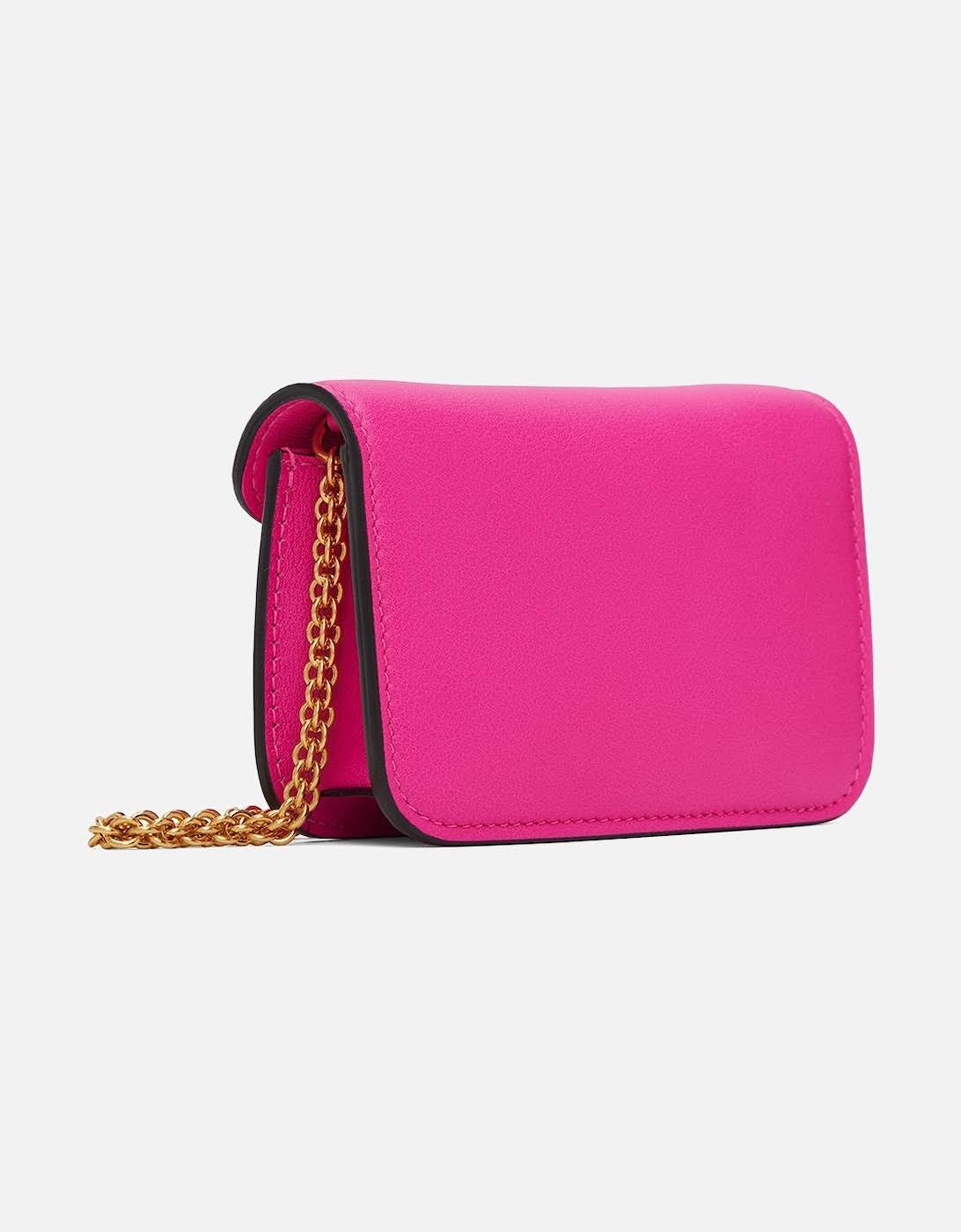 Valentino Garavani Pink Micro Locò Shoulder Bag XN_HTFO6NTV Valentino Garavani Pink Micro Locò Shoulder Bag XN_HTFO6NTV