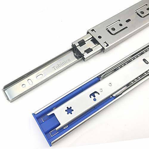Tobinice 6 Pairs Of 22 Inch Hardware 3-Section Soft Close Full Extension Ball Bearing Side Mount Drawer Slides,100 Lb Capacity Drawer 4T_INADXCCV Tobinice 6 Pairs Of 22 Inch Hardware 3-Section Soft Close Full Extension Ball Bearing Side Mount Drawer Slides,100 Lb Capacity Drawer 4T_INADXCCV
