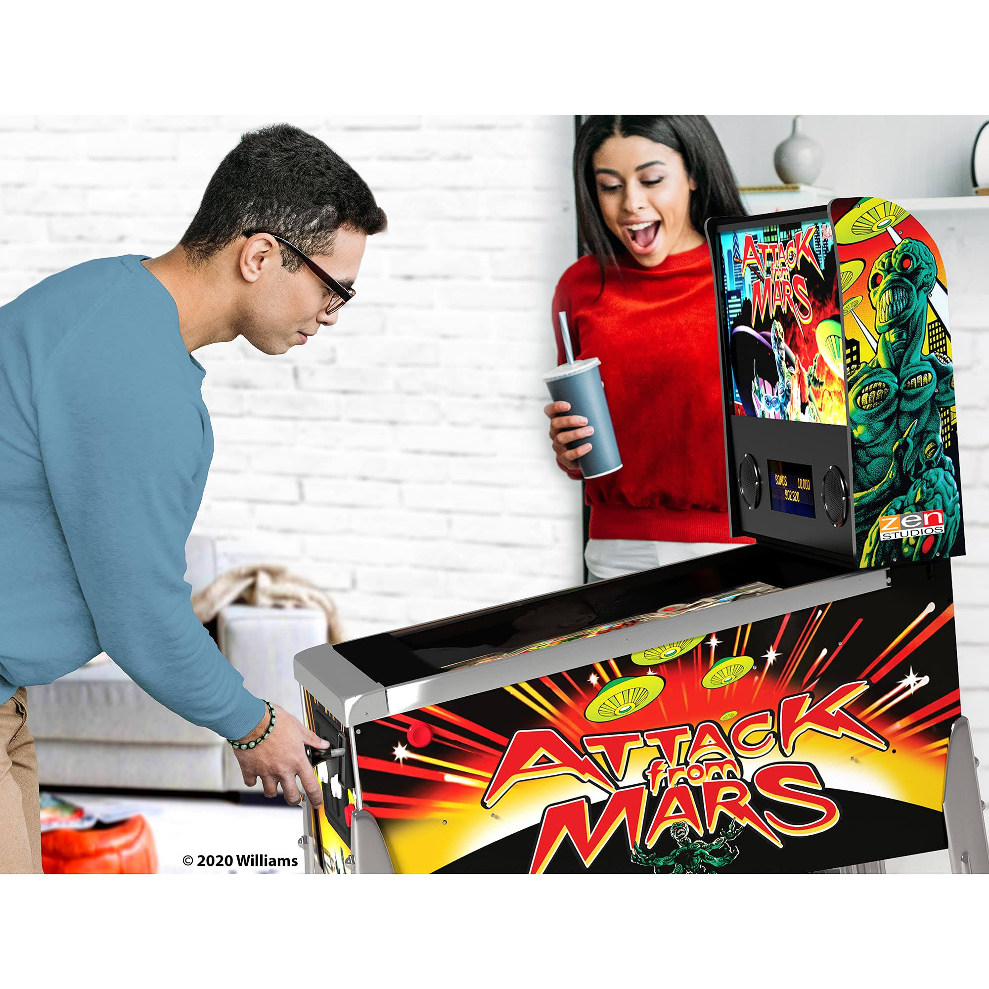 Arcade1up Williams Digital Pinball Attack From Mars RC_MY9JU8JI Arcade1up Williams Digital Pinball Attack From Mars RC_MY9JU8JI