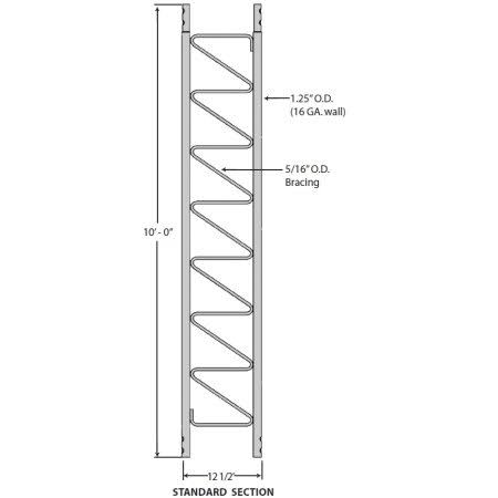 Rohn - 45g Standard 10-Ft Tower Section 45g JS_KUHXXCJO Rohn - 45g Standard 10-Ft Tower Section 45g JS_KUHXXCJO