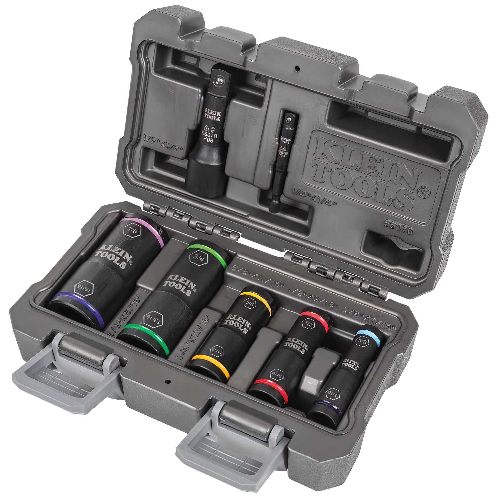 Klein Tools 66070 7-Piece Flip Impact Socket Set IK_CU5VIAW9