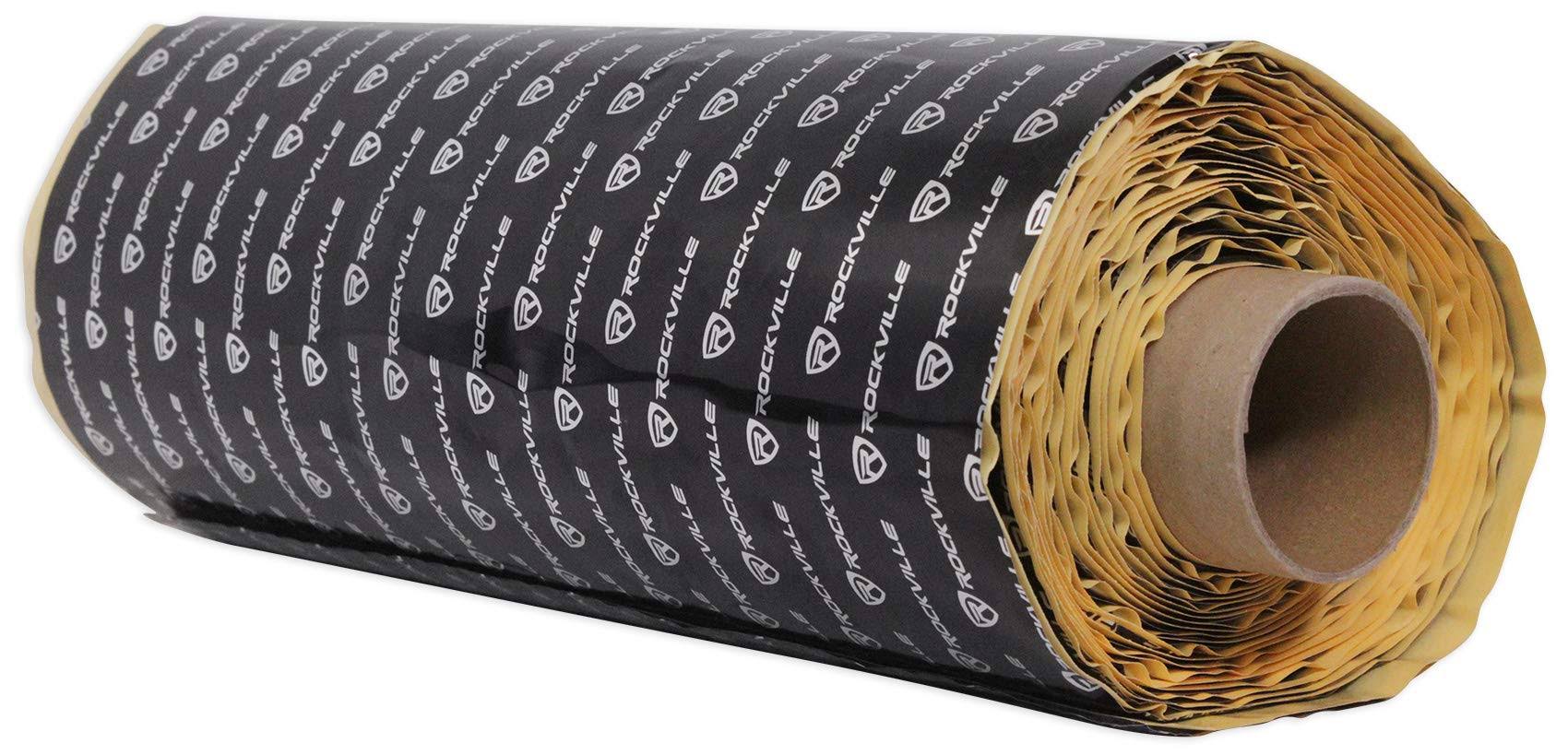 Rockville Rockmat 50 Sqft Butyl Rubber Sound Deadener Material Bulk Car Kit Black IO_8ZL1G9X3 Rockville Rockmat 50 Sqft Butyl Rubber Sound Deadener Material Bulk Car Kit Black IO_8ZL1G9X3