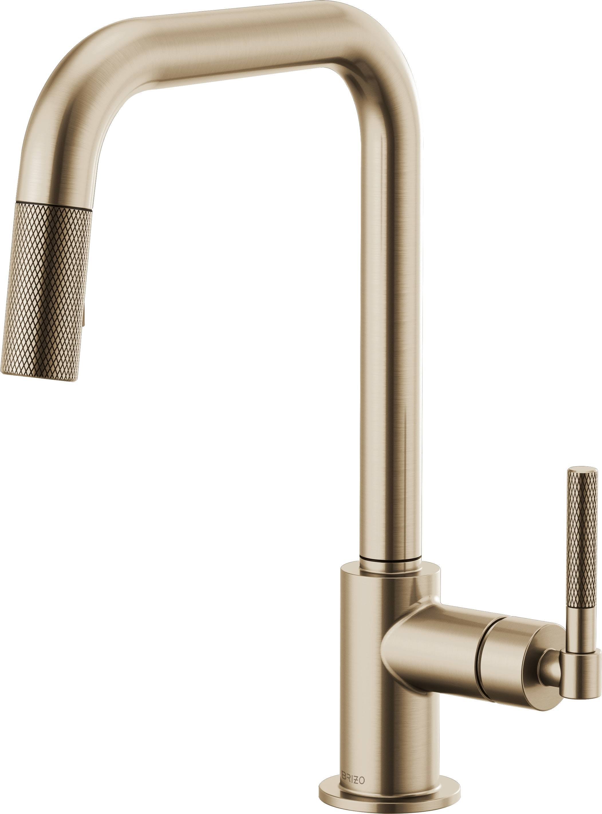 Brizo 63053lf-Gl Litze Pull-Down Faucet With Square Spout And Knurled Handle - Luxe Gold MW_DUKTGMSD Brizo 63053lf-Gl Litze Pull-Down Faucet With Square Spout And Knurled Handle - Luxe Gold MW_DUKTGMSD
