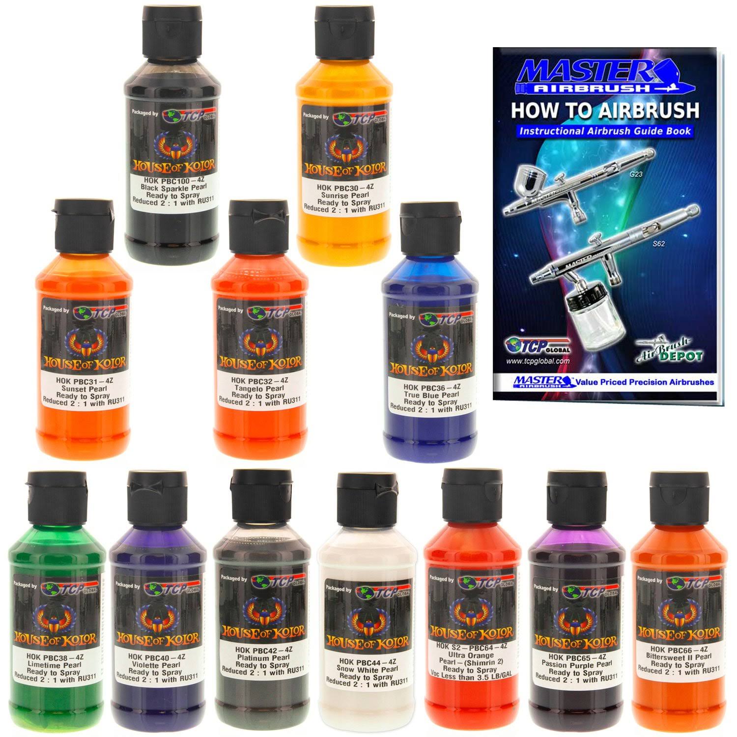House Of Kolor 4oz 12 Color Kit Shimrin Designer Pearl Ready-To-Spray Basecoat S9_0L1CLFNR