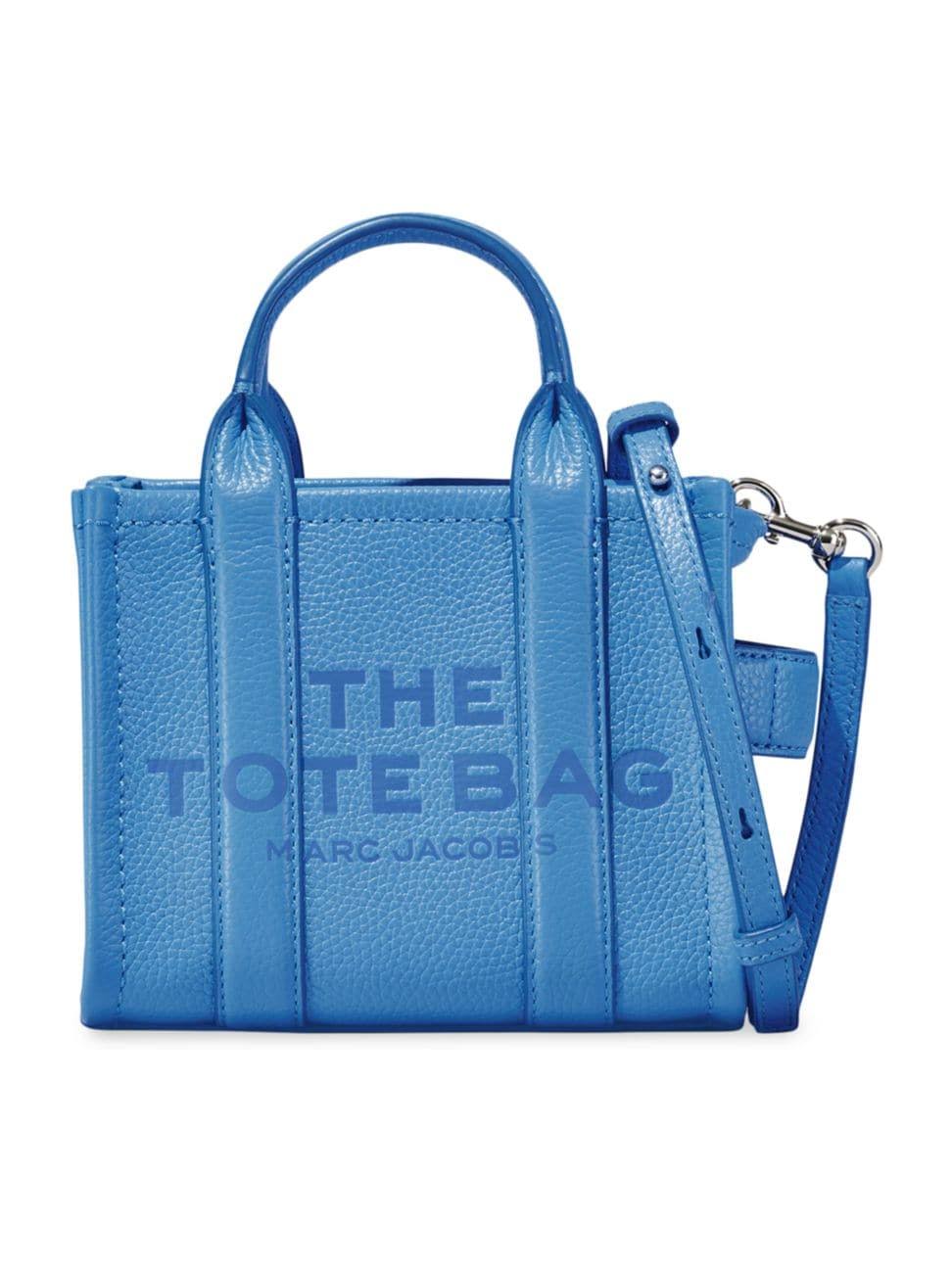 Marc Jacobs Women's The Micro Leather Tote - Spring Blue One-Size 4L_3TAM1CDT Marc Jacobs Women's The Micro Leather Tote - Spring Blue One-Size 4L_3TAM1CDT