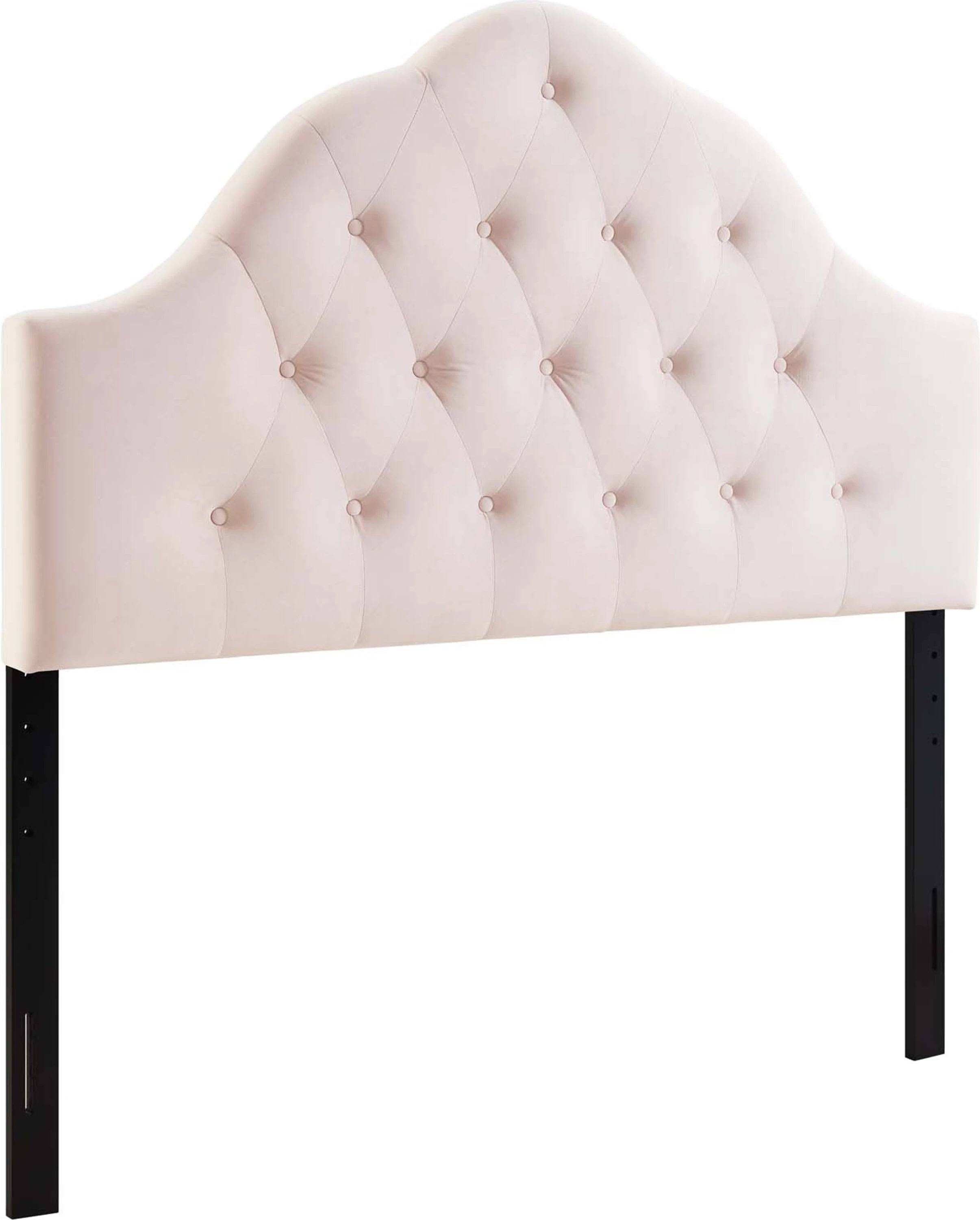 Modway Sovereign Pink Queen Diamond Tufted Performance Velvet Headboard R7_4VLJCWKO