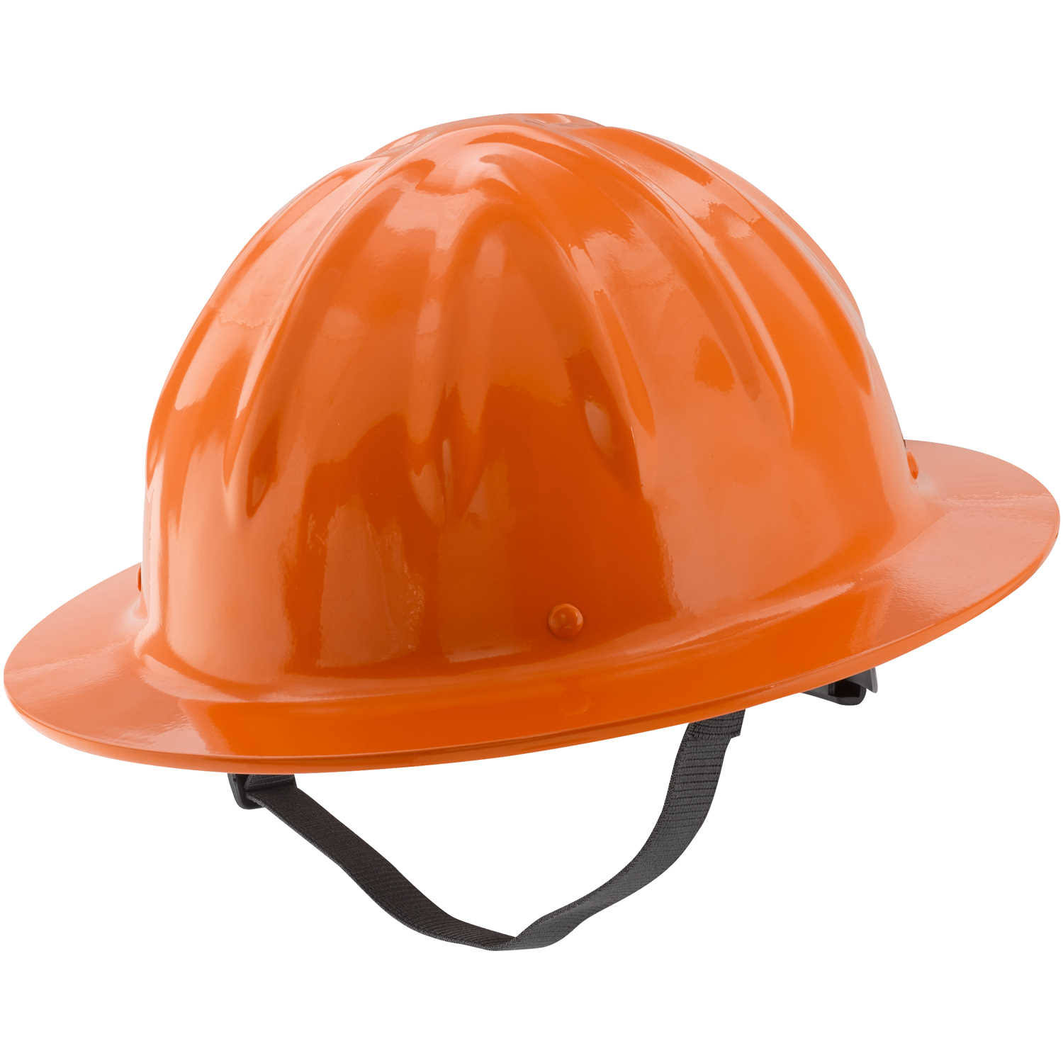 Skullbucket Aluminum Full Brim Hard Hats With Ratchet Suspensions - Hi Viz Orange OJ_2KBCK5TJ