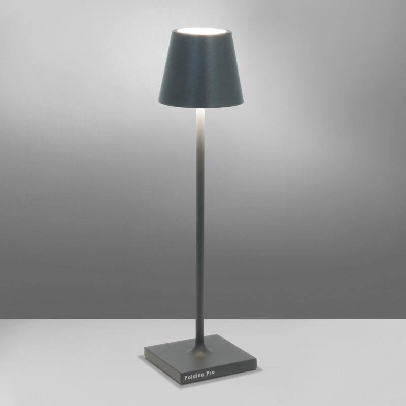 Zafferano Poldina Pro Micro Rechargeable Table Lamp - Dark Grey XA_4CB2UAON Zafferano Poldina Pro Micro Rechargeable Table Lamp - Dark Grey XA_4CB2UAON